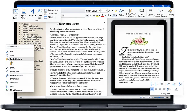 Book formatting and publishing software